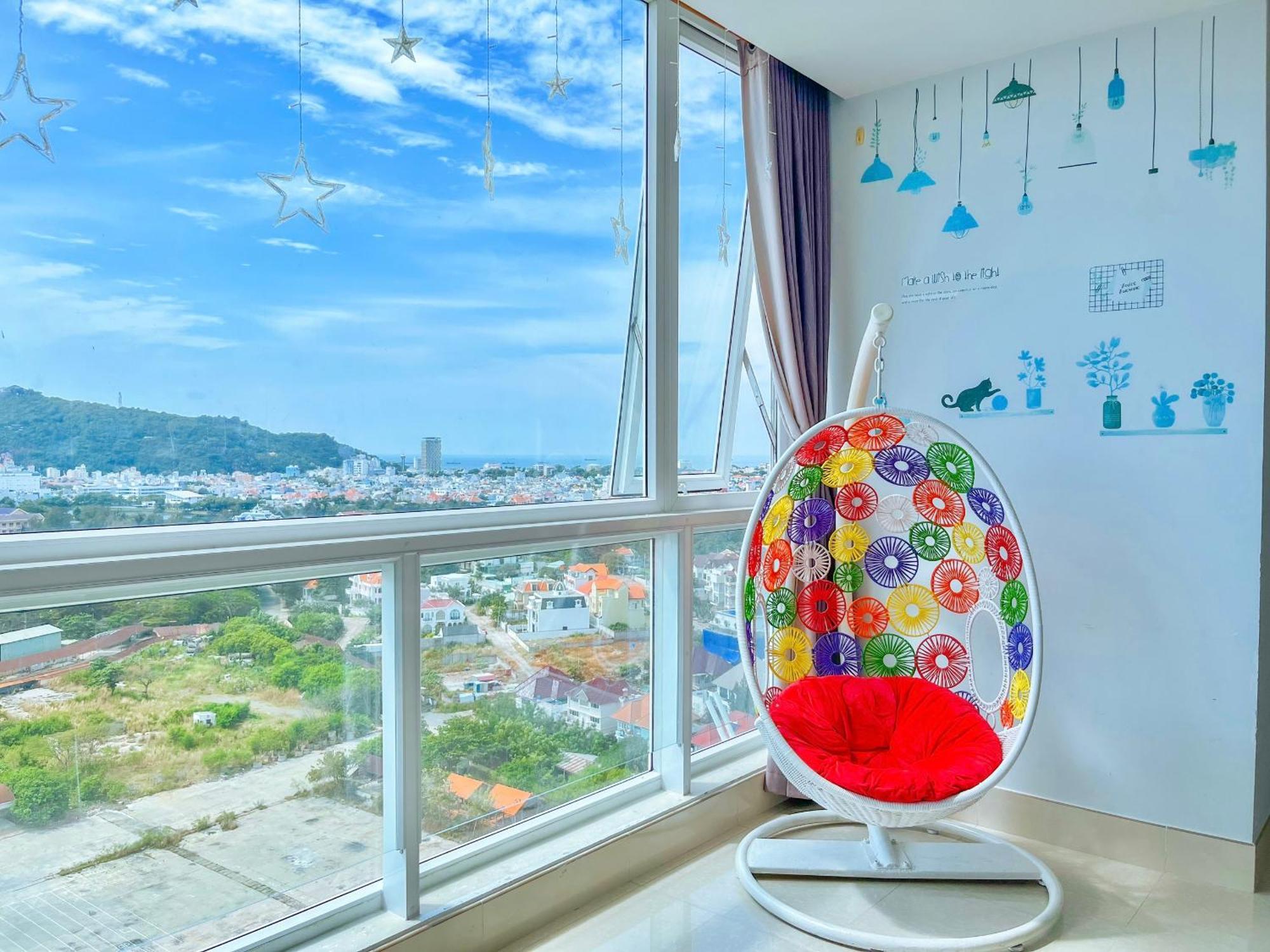 Can Ho Oasky,3 Phong View Dep Nhin Ra Bien,Nui Va Ho Bau Sen Vung Tau Zewnętrze zdjęcie